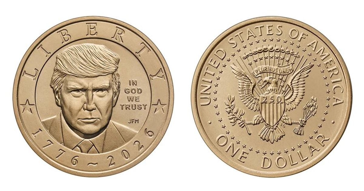 Дизайн монети із зображенням Дональда Трампа