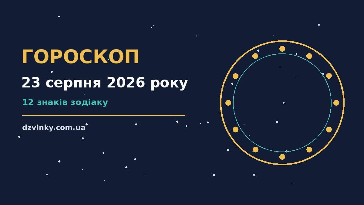 Гороскоп на 23 серпня 2026 року: важливі сигнали дня для спокійних і точних рішень