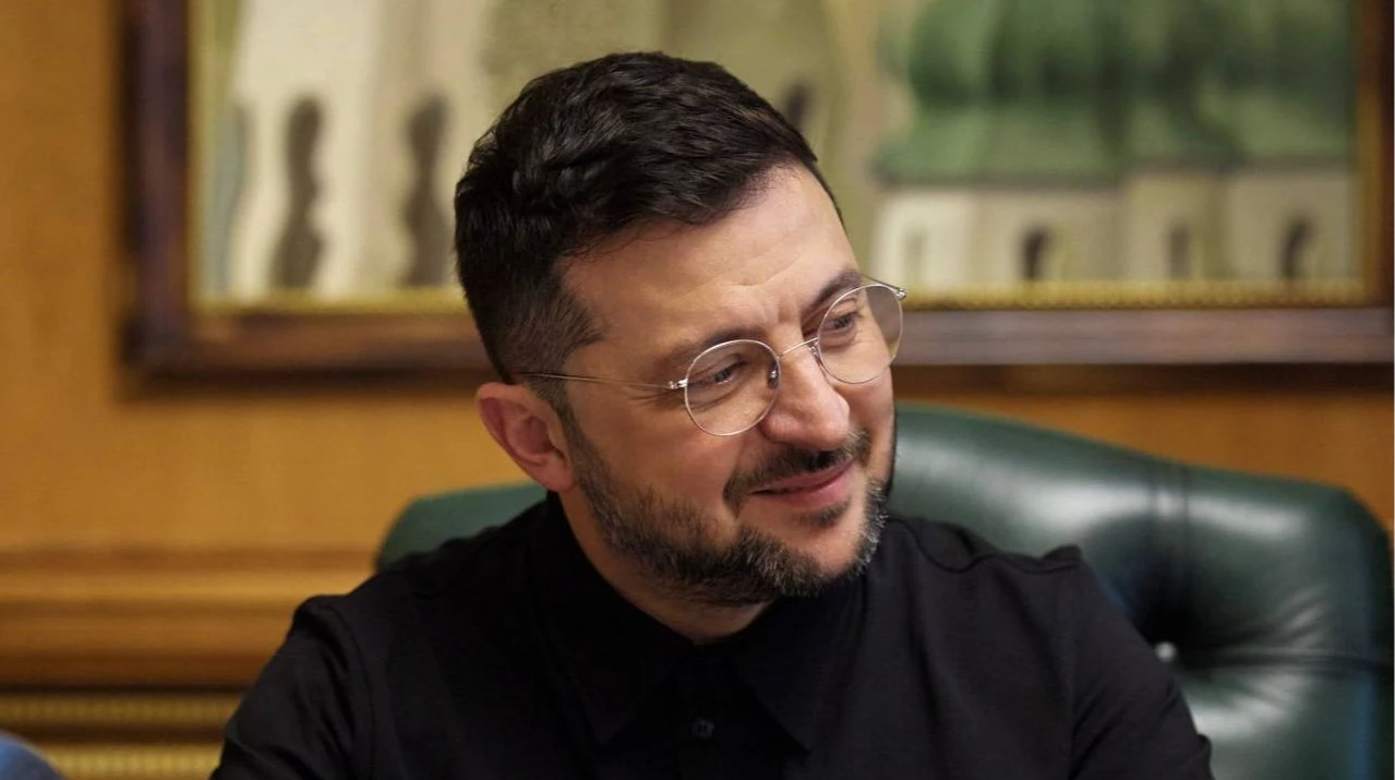 Володимир Зеленський під час інтерв'ю телемарафону
