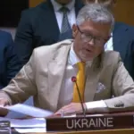 Андрій Мельник під час засідання Ради Безпеки ООН