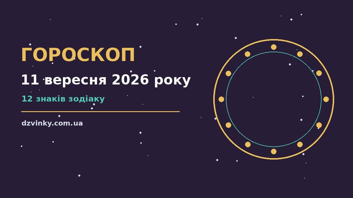 Гороскоп на 11 вересня 2026 року: важливі сигнали дня для спокійних і точних рішень