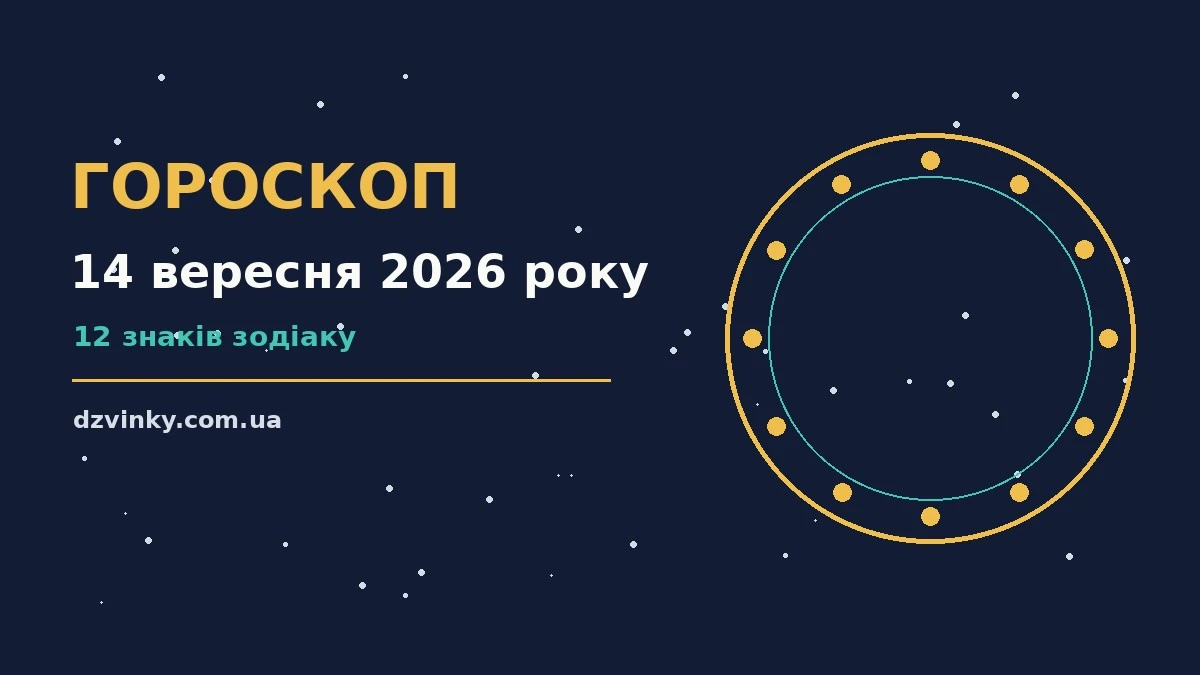 Гороскоп на 14 вересня 2026 року: важливі сигнали дня для спокійних і точних рішень
