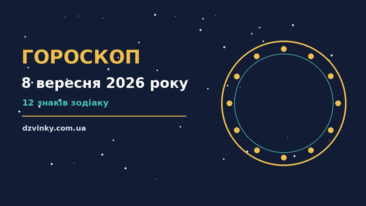 Гороскоп на 8 вересня 2026 року: важливі сигнали дня для спокійних і точних рішень