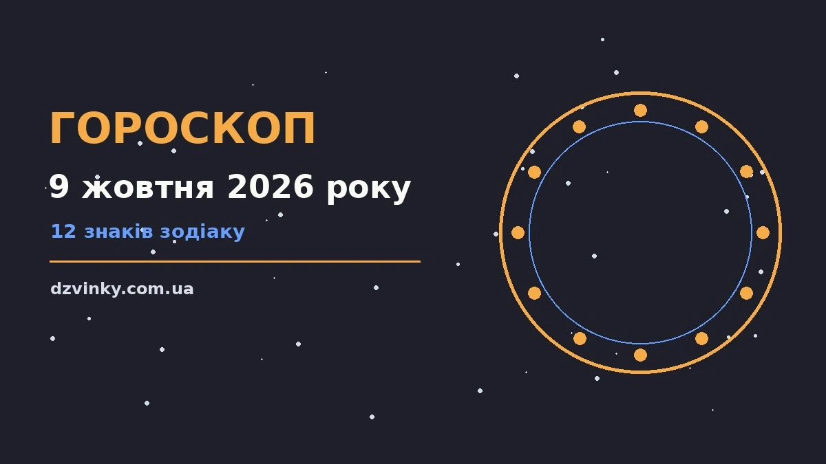 Гороскоп на 9 жовтня 2026 року: кар'єра, фінанси та переговори